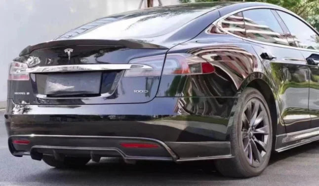 New! For Tesla Model S 2016 2017 2018 2019 2020 Real Carbon Fiber Bumper Front Lip Rear Diffuser Side Skirts Spoiler Body kit