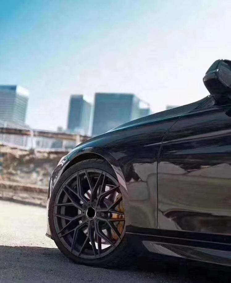 racing 17 inch wheels 5x114.3 custom forged alloy passenger car wheels Matte black replica Casting rims for rolls royce rims